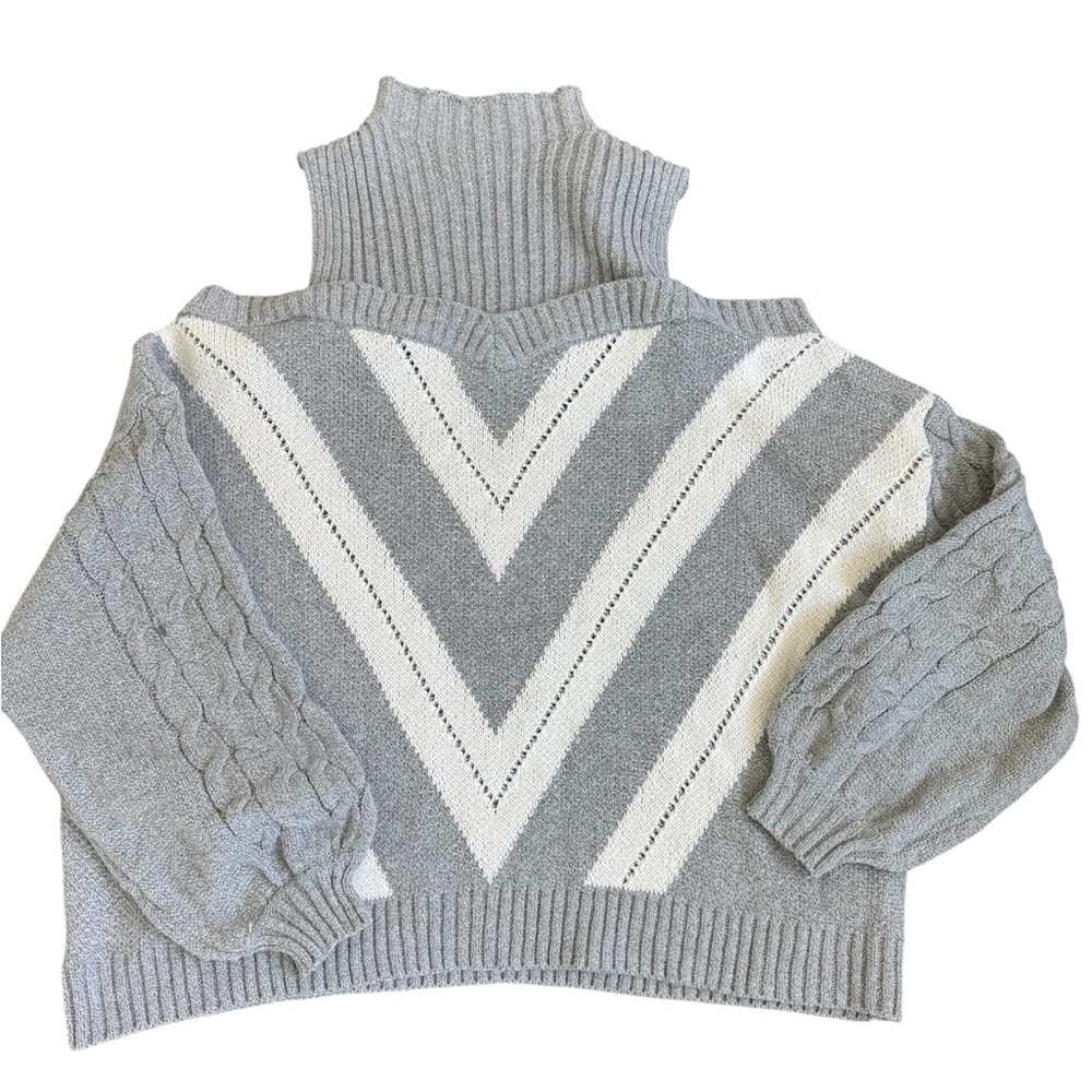 Women's Sweater cold shoulder 2x